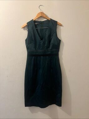 Sandro Ferrone Forest Green Silk Dress